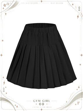 High Waist Pleated Tartan Mini Plaid Skirt A-Line